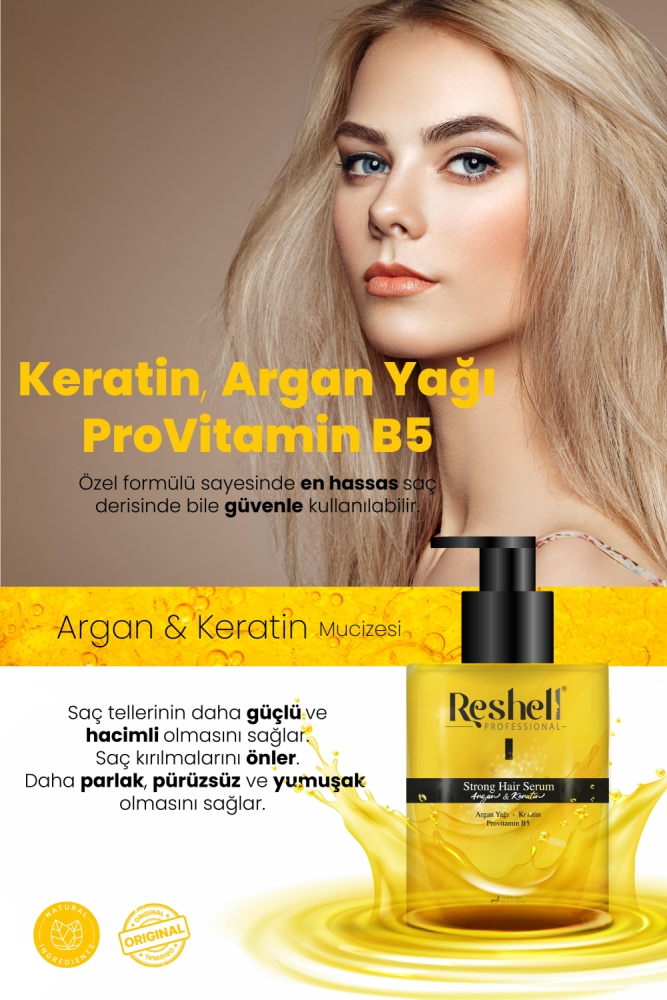 Argan ve Keratin Bakım Yağı - Strong Hair Serum 100 ml - 2